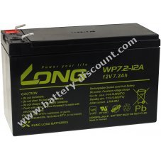 KungLogn lead-acid battery  MP7,2-12B VdS replacement for FIAMM type FG20722