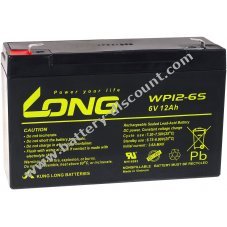 KungLong replacement battery for solar arrays lifting platforms 6V 12Ah (also replaces 10Ah)