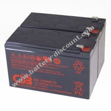 CSB Lead acid batteries suitable for APC Back UPS RS BR1500i / Smart UPS SC1000i (RBC 33) 12V 9Ah
