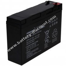 Powery Lead-acid battery FP1245B compatible with Panasonic UP-VW1220P1