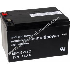 Powery Lead battery (multipower) MP15-12C cycle resistant