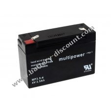 Powery disposable lead Battery (multipower) MP3,5-4