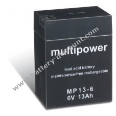 Powery disposable lead Battery (multipower) MP13-6