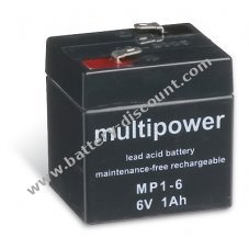 Powery disposable lead Battery (multipower) MP1-6