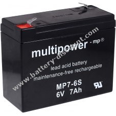 Powery disposable lead Battery (multipower) MP7-6S
