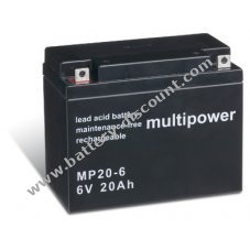 Powery disposable lead Battery (multipower) MP20-6