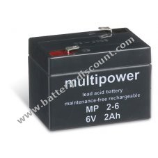 Powery disposable lead Battery (multipower) MP2-6