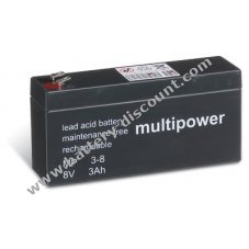 Powery disposable lead Battery (multipower) MP3-8