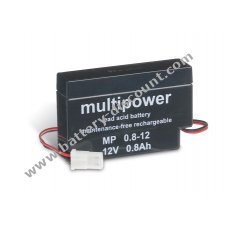 Powery disposable lead Battery (multipower) MP0,8-12AMP