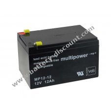 Powery replacement battery for Peg Perego emergency power supply 12V 12Ah (compatible to 14Ah)
