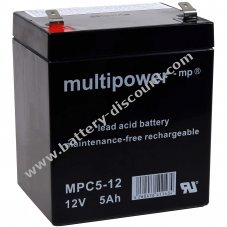 Powery disposable lead Battery (multipower) MP5C-12 stable to cyclical tasks