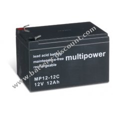Powery disposable lead Battery (multipower) MP12-12C stable to cyclical tasks