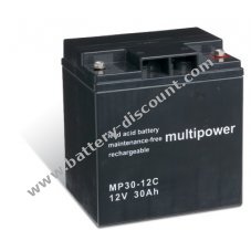 Powery disposable lead Battery (multipower) MP30-12C stable to cyclical tasks