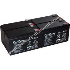 FirstPower lead-gel battery replaces Panasonic LC-R127R2PG 7Ah 12V
