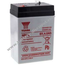 YUASA Rechargeable lead battery NP4-6
