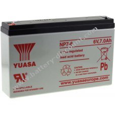 YUASA Rechargeable lead battery NP7-6