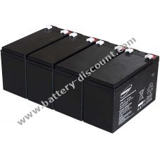 Powery lead-gel battery replaces YUASA NP7-12 9Ah 12V