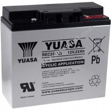 YUASA Replacement battery for emergency lights alarm system 12V 22Ah stable cycle