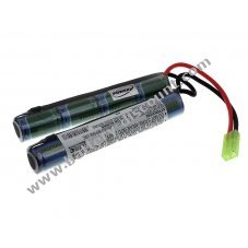 Battery for soft air weapons 9,6V-1500mAh (4+4 cells in line)