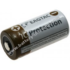 EagleTac CR123 A Li-Ion battery 16340 (CR123A, RC R123) 750mAh 3.7V IC Protection