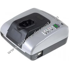 Powery battery charger with USB for Bosch lamp GLI 14,4V