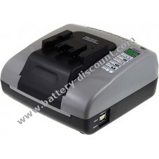Powery battery charger with USB port for Hilti battery type B 24/2.0