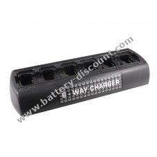 6-fold charger for radio unit battery Icom IC-F50 / IC-F60 / IC-M88 / Type BP-227