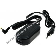 Power supply / charger compatible with Panasonic DMW-AC7/for Panasonic Lumix DMC-FZ50 / DMC-FZ30 and many more
