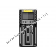 USB 2-slot charger Nitecore UM2 for Li-Ion, Li-Ion IMR, NiMH batteries (14650,18650,22500)