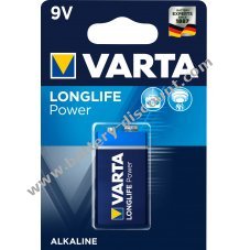 Battery (non rechargeable) Varta 4922 9V PP3 size blister pack of 1