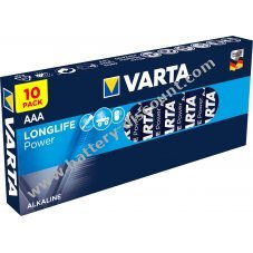 Battery Varta 4003 Industrial Microcell LR03 AAA Pack of 10