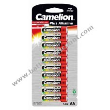 Battery Camelion Mignon LR6 MN1500 AA AM3 Plus Alkaline Blister of 10