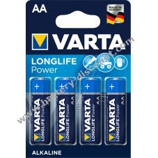 Battery (non rechargeable) Varta 4906 AA size (LR03) blister pack of 4