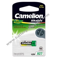 Camelion LR27A 1 pcs. blister for auto close, remote control