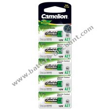 Battery Camelion LR27A A27 MN27 for Remote Control 5 pack