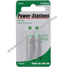 OEM Lithium battery CR435 with green LED