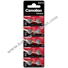 Camelion button cell AG10 10 pack