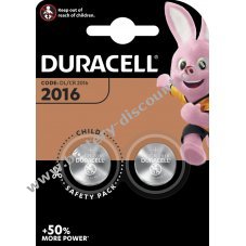 Duracell Batterie Lithium button cell 3V CR2016 original