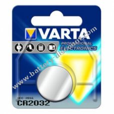 Lithium button cell, battery Varta CR2032 for Pokemon GO Plus single blister