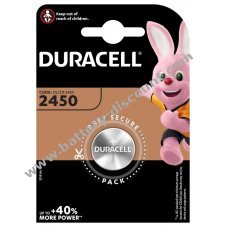 Lithium button cell Duracell CR2450 1-unit blister