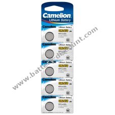 Camelion Lithium battery CR2450 3V for watches, tea lights, camera, calculator 5 blister