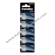 Lithium button Camelion cell CR2032 5er blister