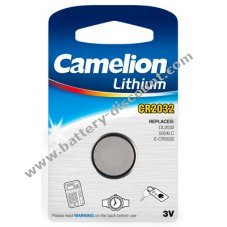 Lithium button Camelion cell CR2032 1er blister