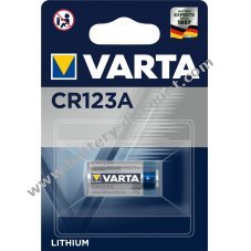 Photo battery Varta CR123A single blister