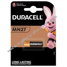 Battery Duracell type MN27/ type 27A Alkaline