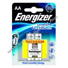 Lithium battery Energizer L91 / Mignon / AA / FR6 / blister of 2