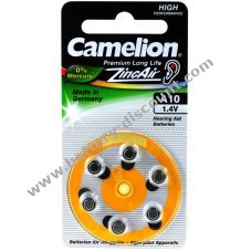 Camelion hearing aids Battery A10 ZL10 PR70 PR536 AE10 DA10 10AE V10AT PR230 6 pack