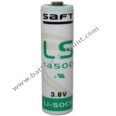Lithium battery Saft LS14500 Mignon/AA 3.6Volt