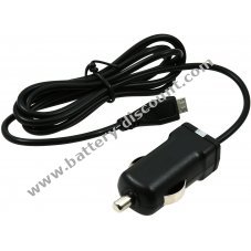 car charging cable with Micro-USB 1A black for Nokia Asha 301 DUAL SIM