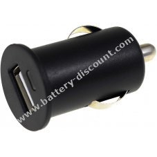 Powery Mini car charger with USB connection 1A